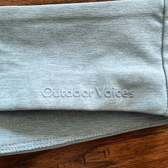 Outdoor Voices Venus Crop Top Morning Blue/Chocolate - Picture 8 of 8